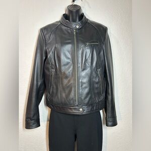 Women's Black Leather Jacket